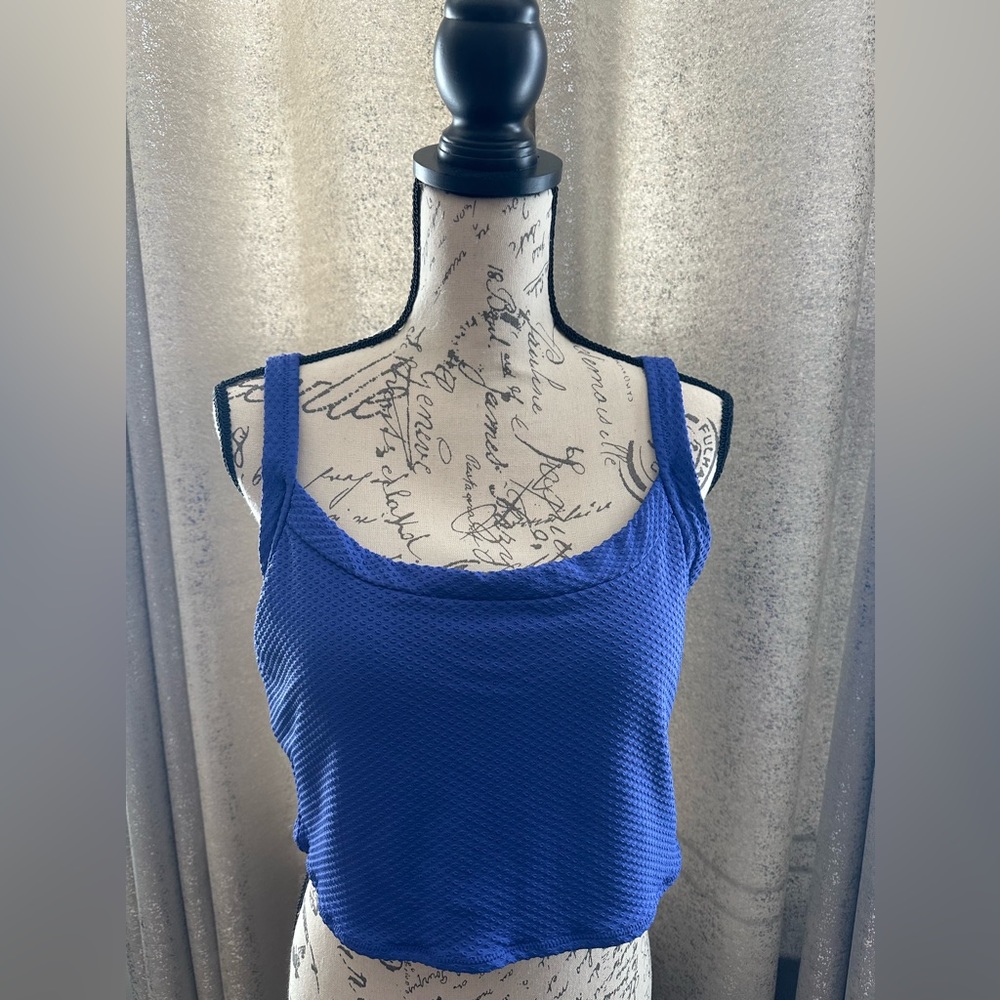 Aerie Blue Scoop Longline Lounge Bra